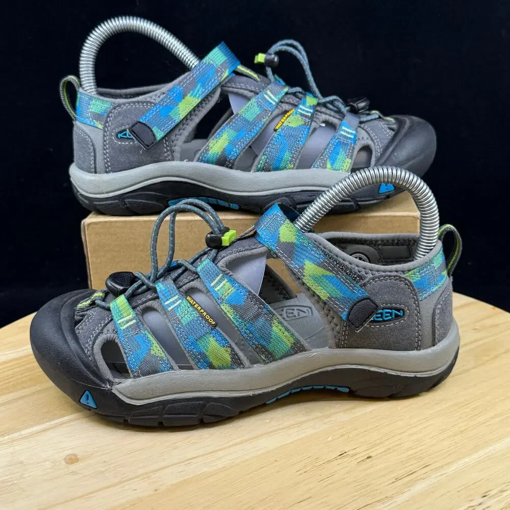 Keen Strap Sport Sandals Shoes Youth Teal Blue/ Green Size 4 Unisex